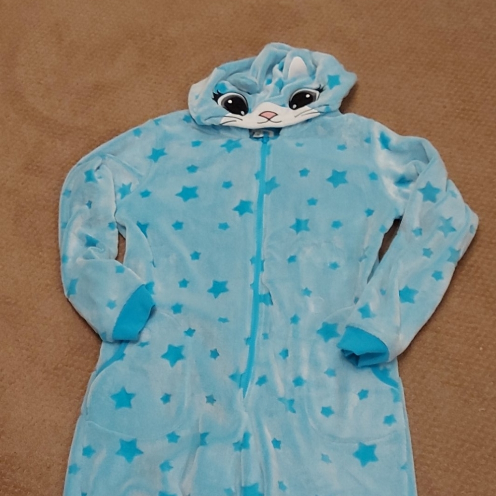 Onesie-blue cat